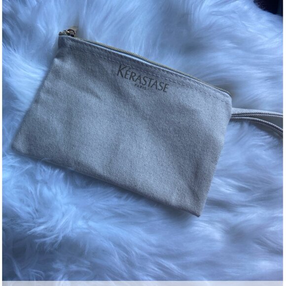 Kerastase Tan & Gold Zip Makeup Cosmetics Travel Bag‎ - Picture 1 of 4